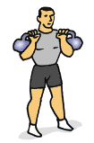 Kettlebell exercises squat